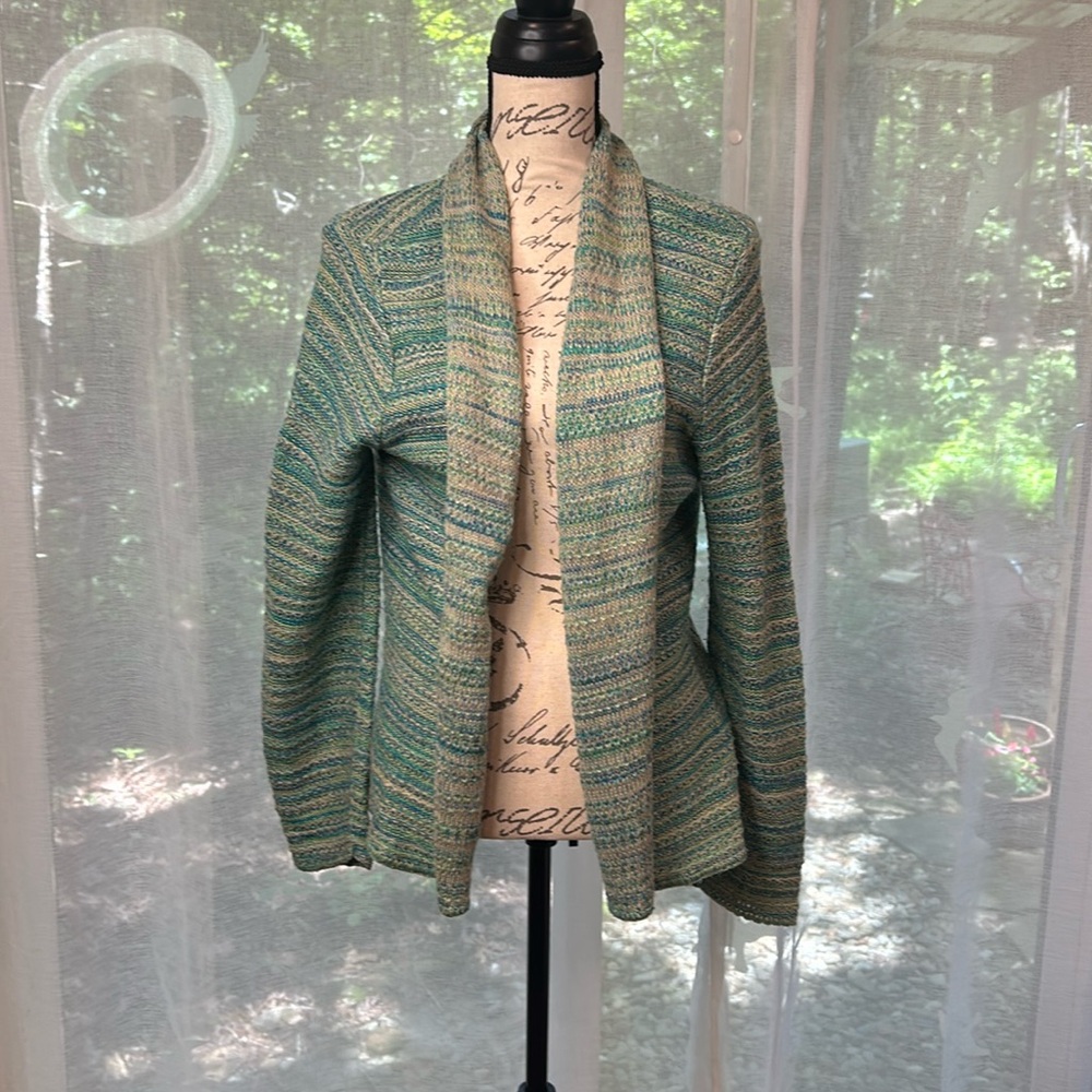 Christopher & Banks green/blue sweater size XL